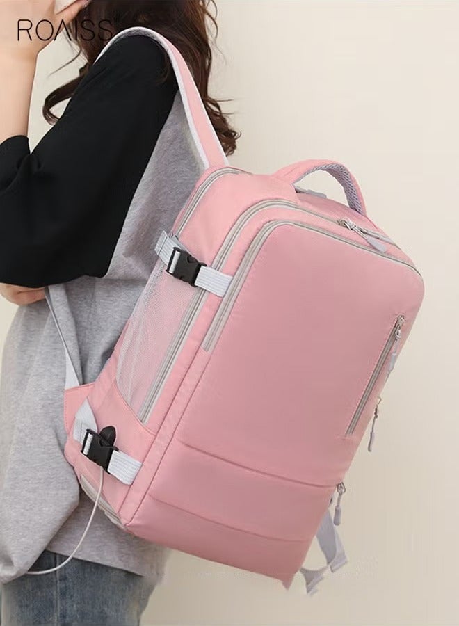 Canway Unisex Functional Backpack with Large Capacity Storage Scientific Storage Simple Style Short Distance Travel Bag Student Backpack Laptop Bag - Image 2