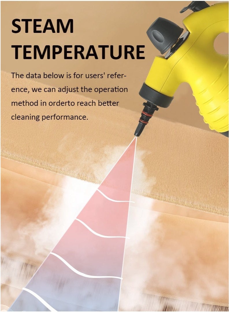 sokany Portable Handheld Steam Cleaner 1000W Multifunctional High Temperature With 9 Pieces Accessories Suitable For Kitchen Sofa Bathroom Window  - Image 5