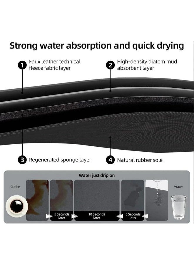 Home-Cloud HomeCloud Dish Drying Mat for Kitchen Counter Hide Stain Super Absorbent, Non-Slip, Heat-Resistant, Great for Dishes,Rack Pad, Kitchen Counter, Coffee Maker (50x40cm, Multi_Navy) - Image 2