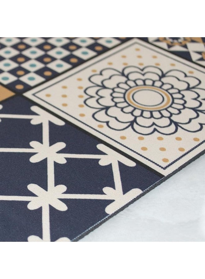 Home-Cloud HomeCloud Dish Drying Mat for Kitchen Counter Hide Stain Super Absorbent, Non-Slip, Heat-Resistant, Great for Dishes,Rack Pad, Kitchen Counter, Coffee Maker (50x40cm, Multi_Navy) - Image 5