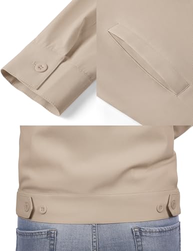 COOFANDY Men's Lightweight Zip Up Jacket Eisenhower Work Office Jackets Casual Golf Outwear - Image 5