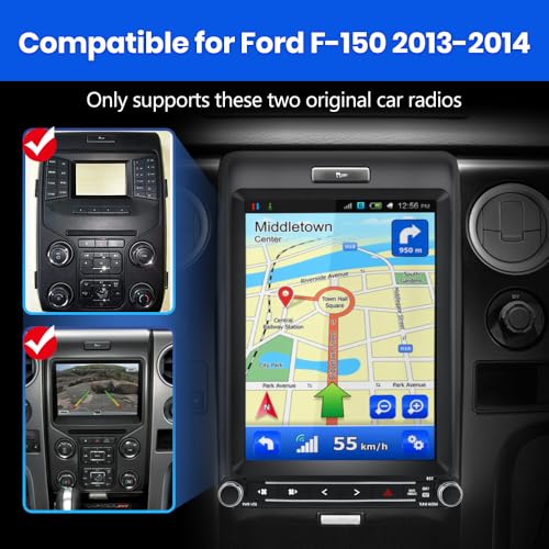 litillbuly Android 13 Car Radio for Ford F150 2013 2014,12.1 Inch T Style with Wireless CarPlay Android Auto GPS DSP WiFi Bluetooth SWC HDMI Output AM/FM SDP [4GRAM+64GROM] - Image 2
