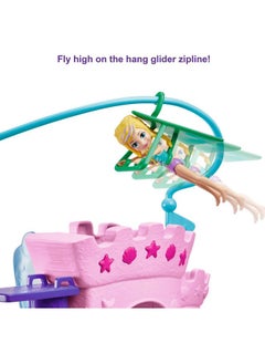 Polly Pocket Sea & Swim Adventure Playset 3Inpolly Doll Water Tank Feature Fun Water Activities & Accessories Snorkel Fins Surfboard & More Great Toy For Ages 4 Years Old & Up  - Image 4