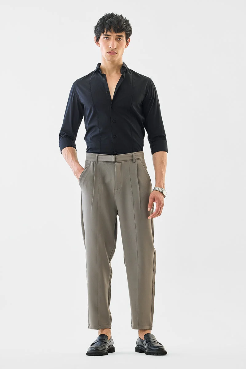 SNITCH Regular Fit Pleated Trousers