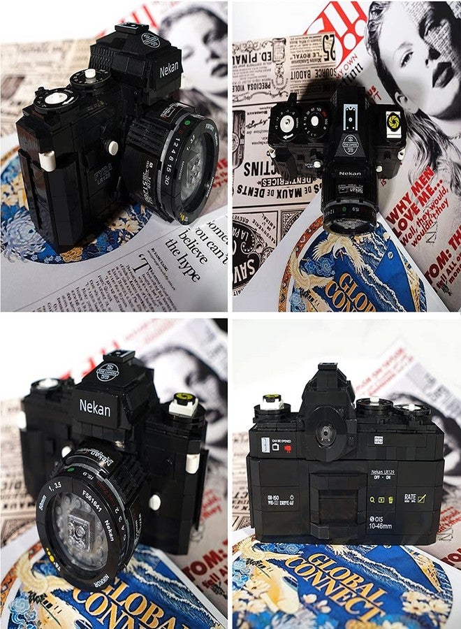 N.C Uvini Building Blocks Camera, DIY STEM Toys, Building Construction Brick Set Best Gift for Adult, Teens, Collectible Model Digital Camera to Build 627pcs (Retail Packaging) 00844 - Image 3
