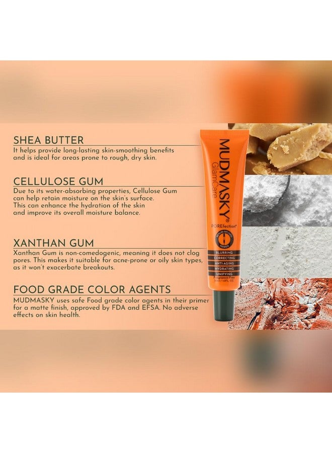 MUDMASKY Glamcare Porefection Seruminfused Primer 30Ml / 1.0Fl. Oz./ Minimizes Pores Instantly & Nourishes Skin - Image 3