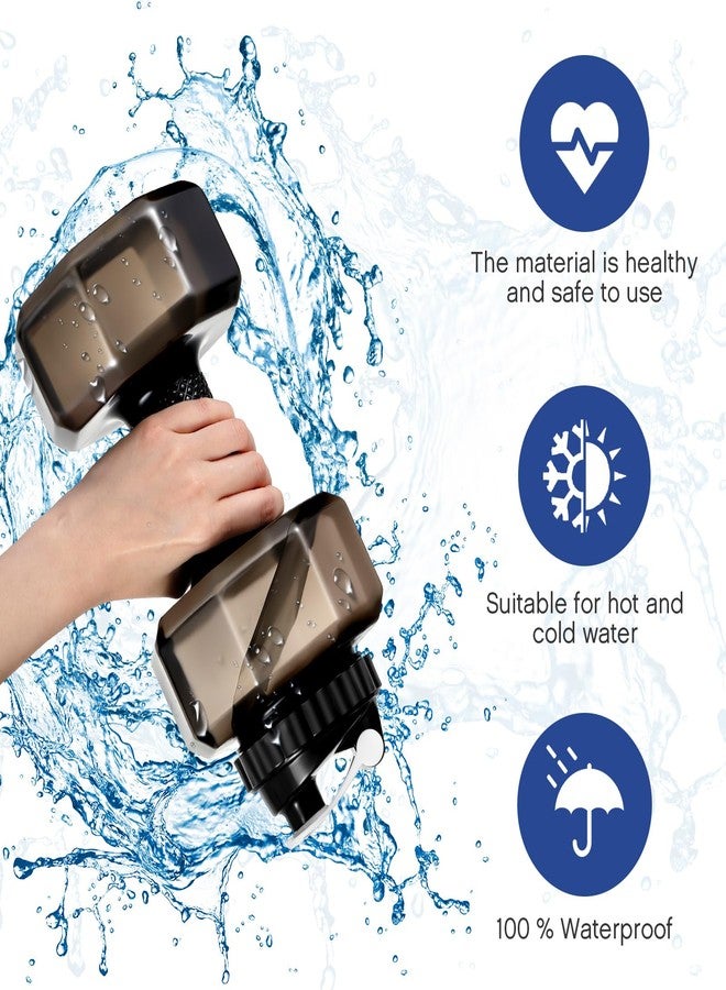 Funnymoom 2 Pcs Dumbbell Water Bottle Gifts, 2.2 L / 75 oz Gym Workout Water Bottles Big Capacity Funny Gym Gift for Father Sports Lovers Men Women - Image 3