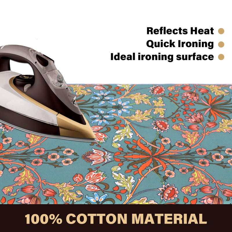 caius Easy Installation 15x54 Ironing Board Cover and Pad - Elastic Edge, Applicable Standard Size Iron Board Cover, Stain Resistant, Setup for Effortless Ironing Experience - Image 3
