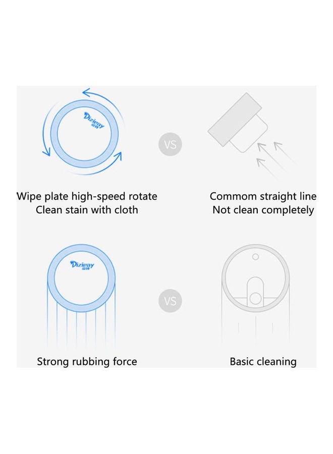 NIBEMINENT 3-in-1 Robot Automatic Rechargeable Sweeping Mopping Cleaner Black/Blue - Image 3