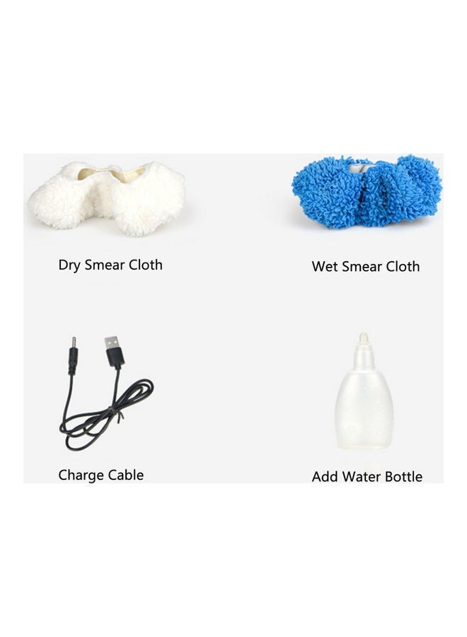 NIBEMINENT 3-in-1 Robot Automatic Rechargeable Sweeping Mopping Cleaner Black/Blue - Image 4