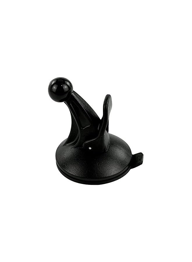 erorex Replacement Cradle and Removable Car Windscreen Windshield Suction Cup Mount 17mm Swivel Ball GPS Holder Compatible for Garmin GPS Nuvi -Black - Image 1