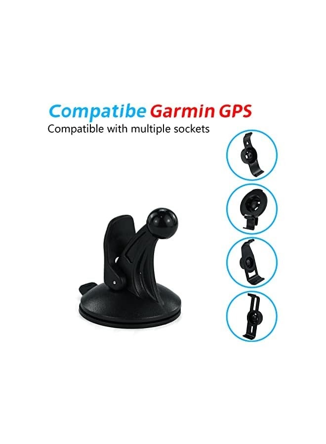erorex Replacement Cradle and Removable Car Windscreen Windshield Suction Cup Mount 17mm Swivel Ball GPS Holder Compatible for Garmin GPS Nuvi -Black - Image 3