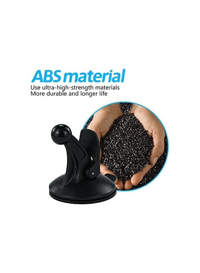 erorex Replacement Cradle and Removable Car Windscreen Windshield Suction Cup Mount 17mm Swivel Ball GPS Holder Compatible for Garmin GPS Nuvi -Black - Image 4