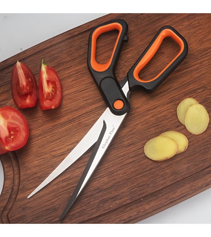 2 Pcs Extended BBQ Scissors Set With Grill Clip Lightweight Home Kitchen Tool - Image 4