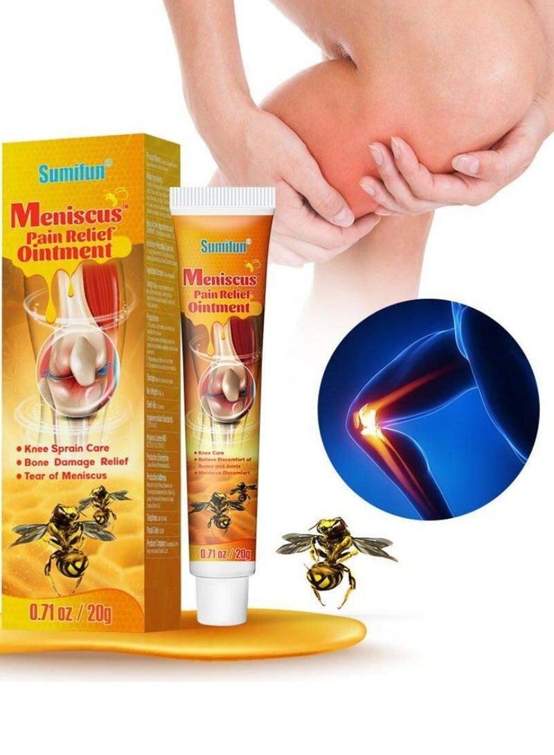 Sumifun عبوة مكونة من 3 قطع من كريم تخفيف آلام الغضروف والتهاب المفاصل كريم العناية بالركبة كريم سم النحل لعلاج المفاصل 3x20غ - Image 2