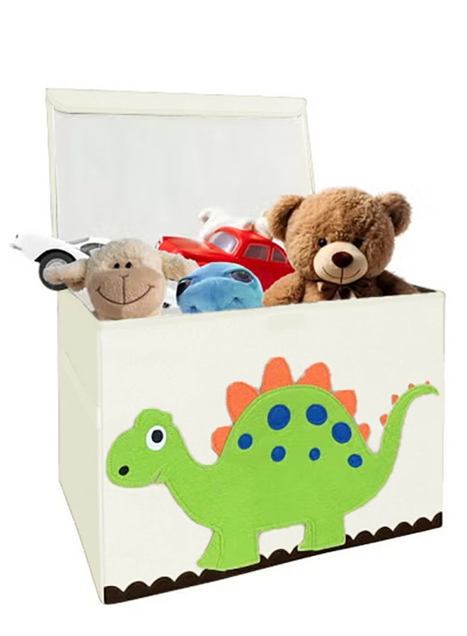 شو وو صندوق تخزين قابل للطي مع غطاء، صناديق تخزين للأطفال الصغار، محمول، صغير الحجم ومتعدد الأغراض، رائع لتخزين الألعاب والملابس والمزيد - Image 2