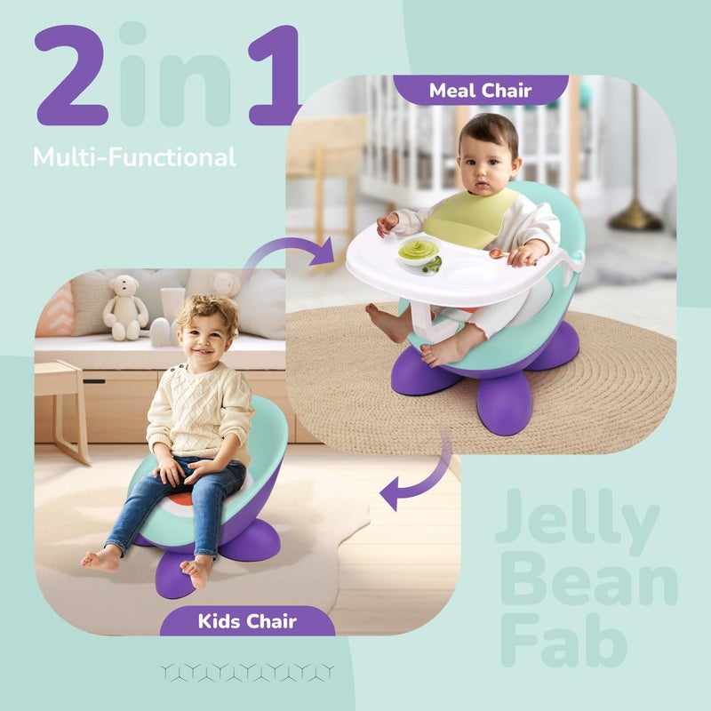 R for Rabbit Jelly Bean Fab 2 in 1 Kids Chair - Image 2