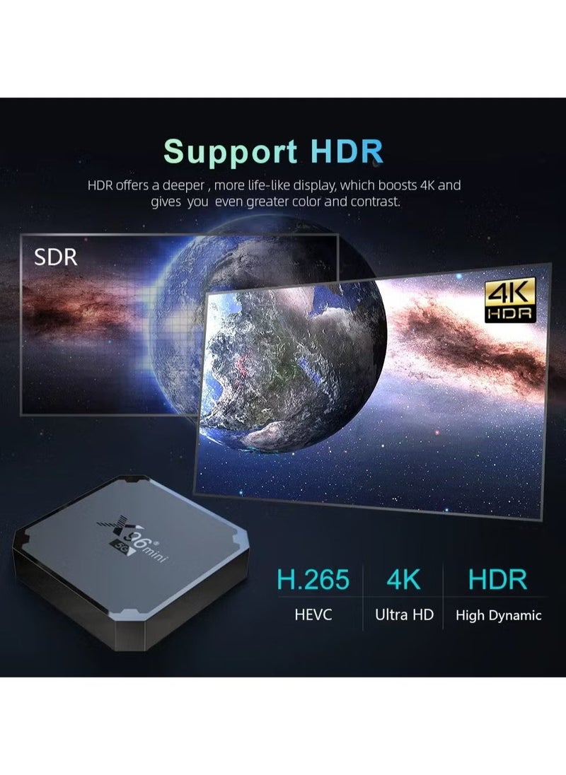 X96 Mini 5G Android TV Box | 2GB RAM + 16GB ROM | Android 9.0 | Amlogic S905W4 Quad-Core | Dual WiFi 2.4G/5G | 4K Media Player | H.265 10bit | USB 2.0 | Smart TV Box for Seamless Streaming & Entertainment - Image 5