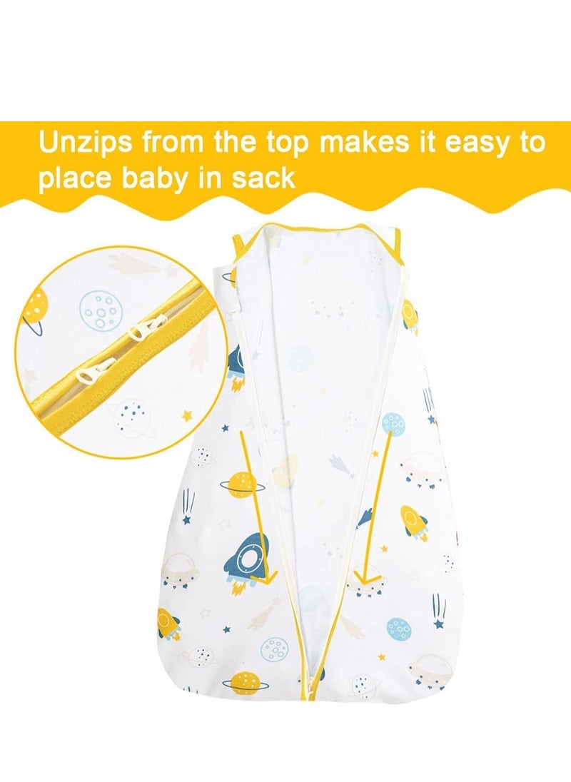 MIXDE - Baby Sleep Sack 100% Cotton Baby Sleeping Bag Sleeveless Unisex Baby Sleeping Sack Summer - Image 1