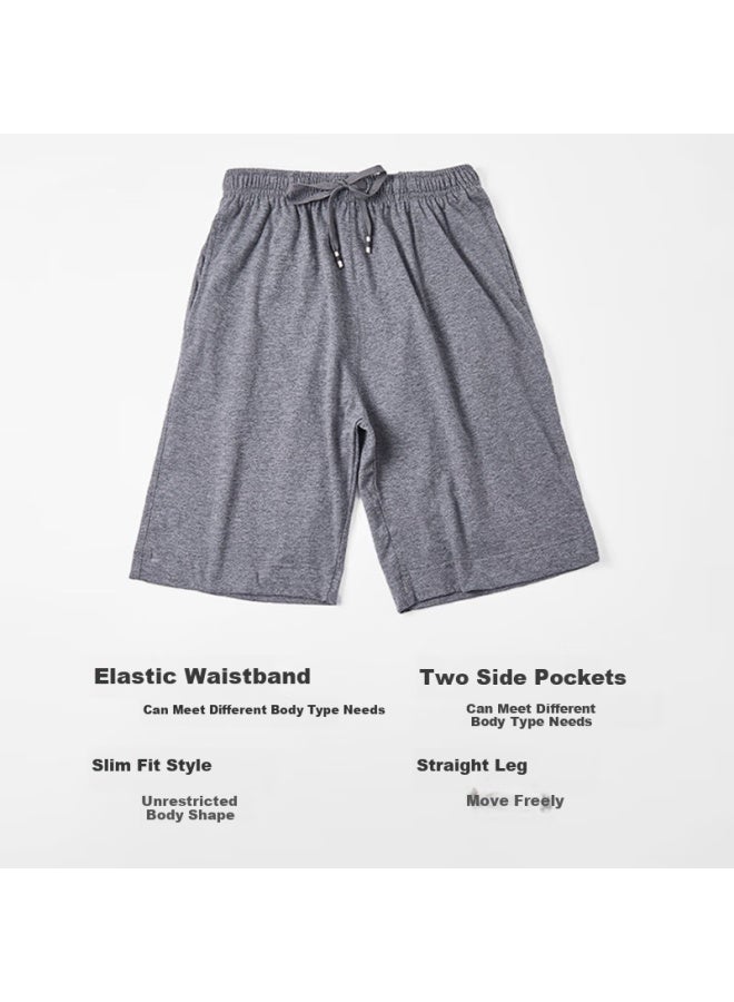 LANG SHA Langsha Men's Summer Cotton Shorts 7a Antibacterial Loose Plus Size Underwear Thin Casual Men's Home Pants - Image 3