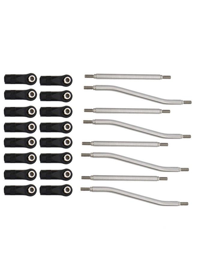 Dilwe 8 قطع / مجموعة روابط توجيه RC نهاية مصنوعة من الفولاذ المقاوم للصدأ قطع غيار مناسبة لسيارات نموذج Axial Capra Axi03004 - Image 3