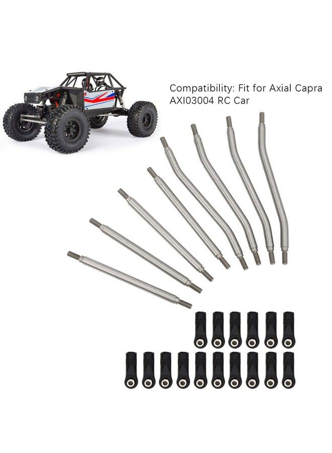 Dilwe 8 قطع / مجموعة روابط توجيه RC نهاية مصنوعة من الفولاذ المقاوم للصدأ قطع غيار مناسبة لسيارات نموذج Axial Capra Axi03004 - Image 5