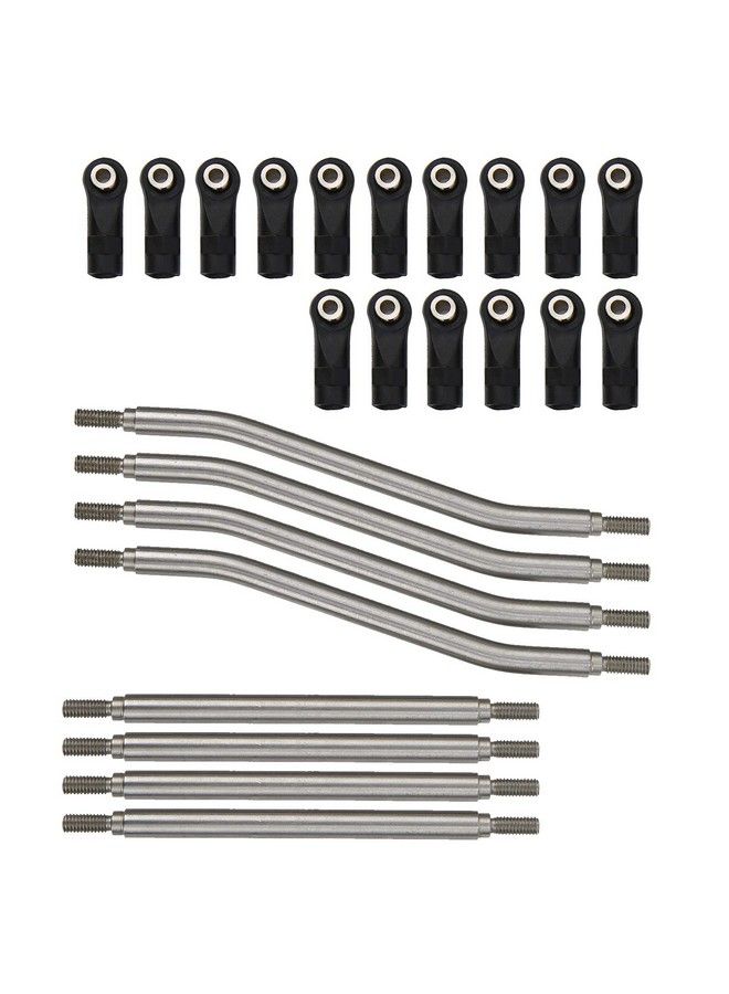 Dilwe 8 قطع / مجموعة روابط توجيه RC نهاية مصنوعة من الفولاذ المقاوم للصدأ قطع غيار مناسبة لسيارات نموذج Axial Capra Axi03004 - Image 2