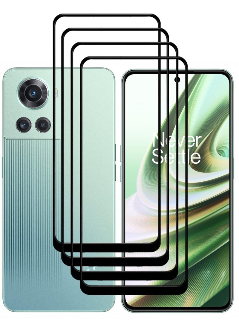 ACLIX 4 Pieces Antistatic ESD Dustproof Premium Quality High Definition Tempered Glass Screen Protector Designed For OnePlus 10R - Image 1