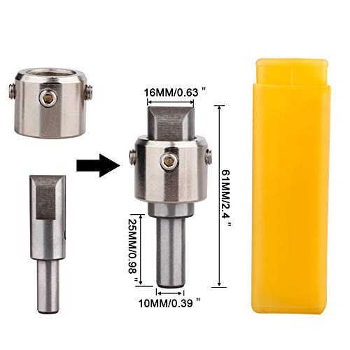 DAMEING Wooden Bead Maker Beads Drill Bit 6-25mm Carbide Ball Blade Milling Cutter Set 24Pcs Cemented Carbide Spherical Buddha Beads Woodworking Tool Kit - Image 2