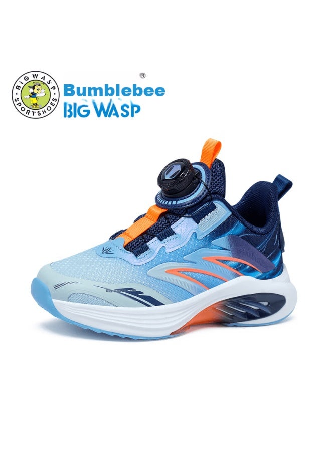 Bumblebee Kids Boys Sports Shoes  Spring Children's Running Shoes D112431068 Deep Blue [double Mesh] Size 39