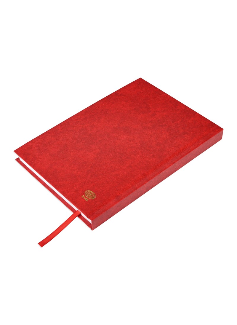 FIS Fis 2025 A5 Diary,Vinyl,  (Arabic/English)  Hard Cover Red -FSDI21AE25RE  - Image 5