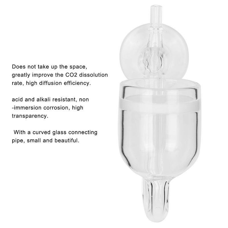 CO2 High Transparent Glass Refiner Diffuser Large Straight Pipe for Aquarium Water Grass Fish Tank - Image 2
