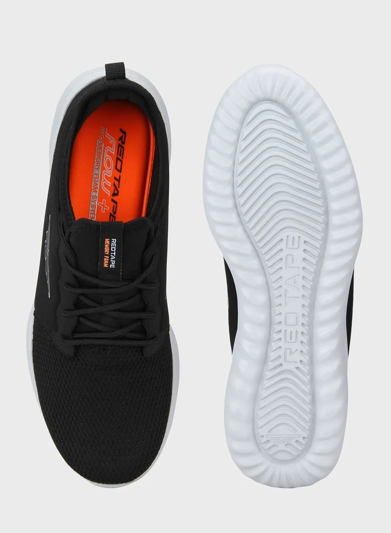 Red Tape Logo Mesh Low Top Sneakers