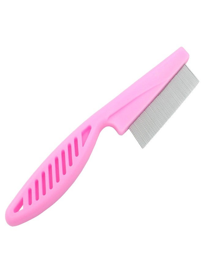 Cionyce Flea Comb for Dogs and Cats, Metal Pet Lice Comb Fine Tooth Grooming Tool for Remove Anti Fleas and Flea Eggs(3pcs Pink) - Image 4