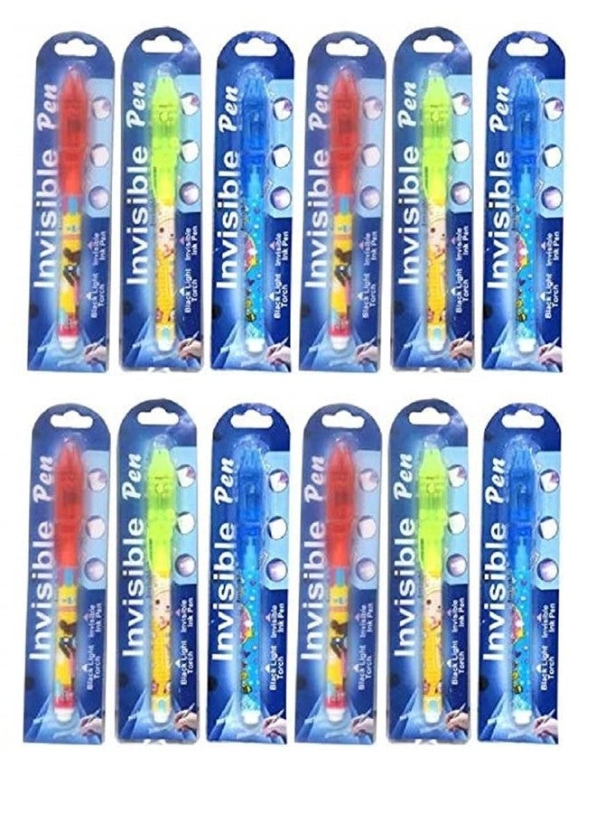 Karic Invisible Ink Magic Pen (12 Pieces) with UV-Light Birthday Return Gifts for All Age Group(Assorted Colours) - Image 2