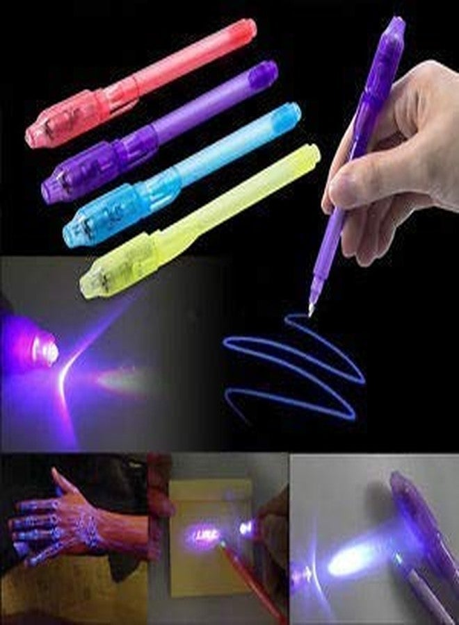 Karic Invisible Ink Magic Pen (12 Pieces) with UV-Light Birthday Return Gifts for All Age Group(Assorted Colours) - Image 5