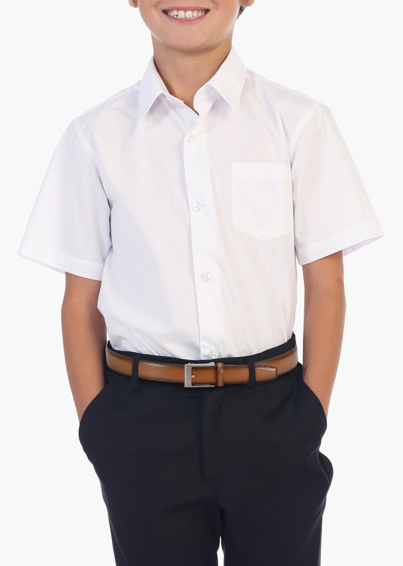 CHAOREN Boys Belt - 1 1/4" Ratchet Kids leather Belt - Perfect Companion to Kids Dress Shoes and Casual Wear - Image 4