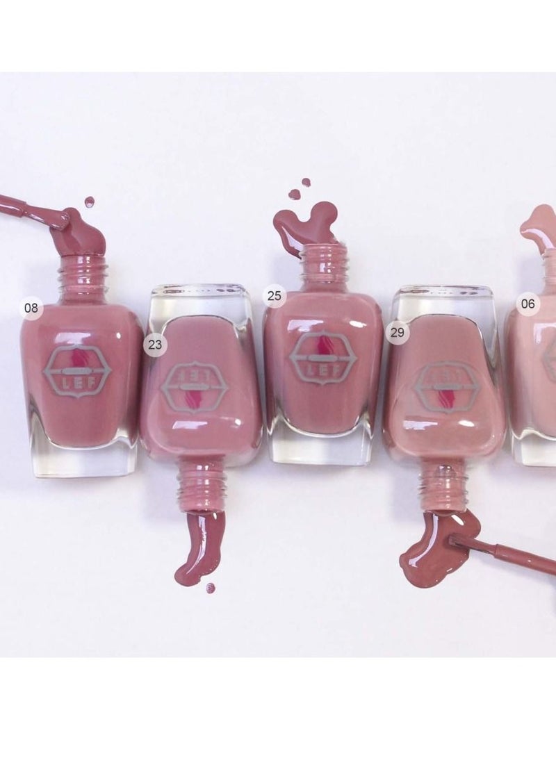 LEF HD Nail Polish Strong and Longwear | CORAL 08 - Image 4