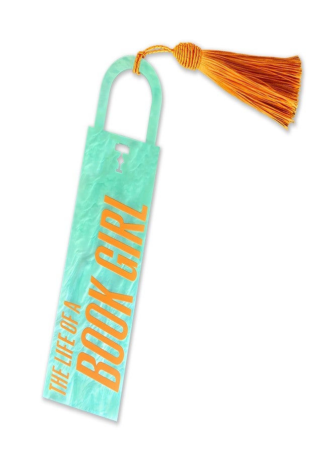 CuddleJunk The Life of A Book Girl Bookmark, Showgirl Inspired Acrylic Bookmarks for Book Lovers, Taylor Gifts for Women - Image 1