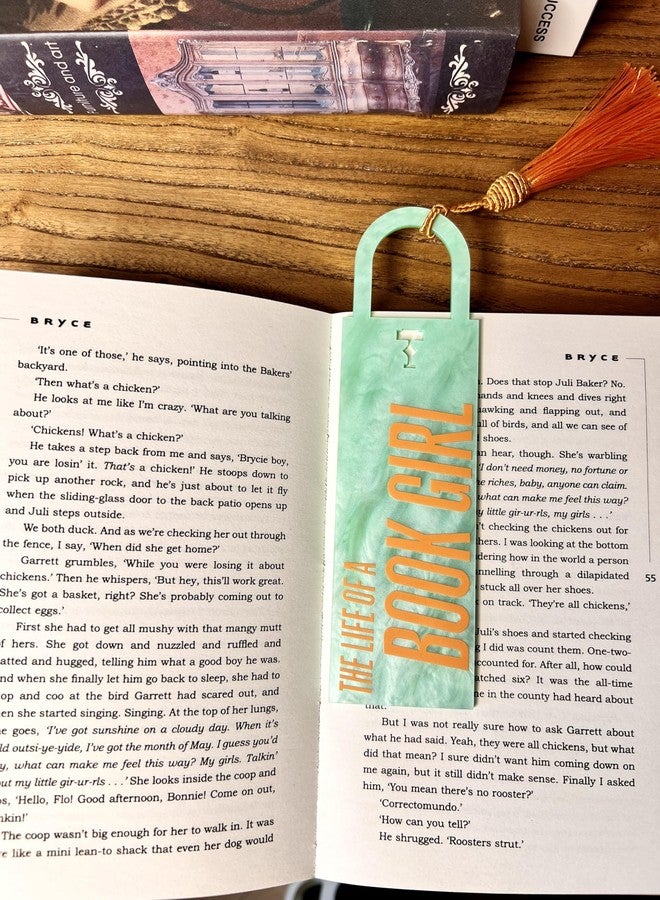 CuddleJunk The Life of A Book Girl Bookmark, Showgirl Inspired Acrylic Bookmarks for Book Lovers, Taylor Gifts for Women - Image 3