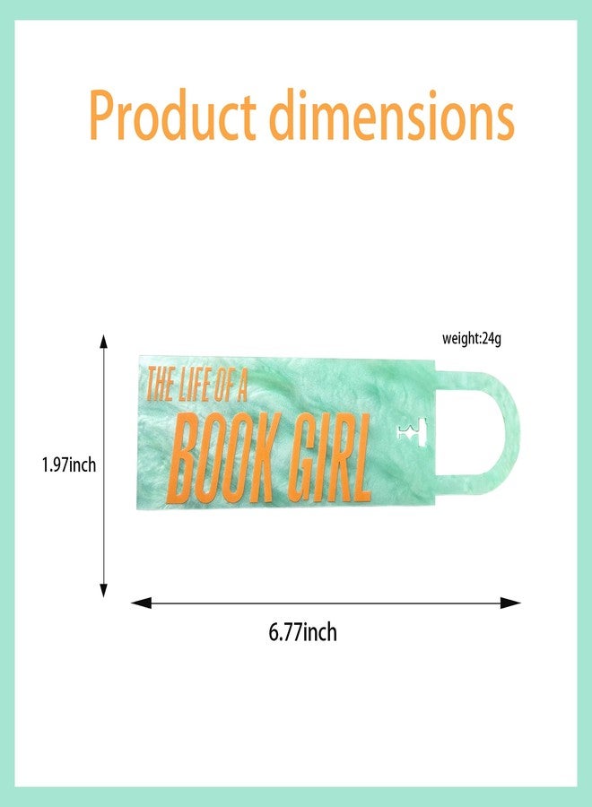 CuddleJunk The Life of A Book Girl Bookmark, Showgirl Inspired Acrylic Bookmarks for Book Lovers, Taylor Gifts for Women - Image 2