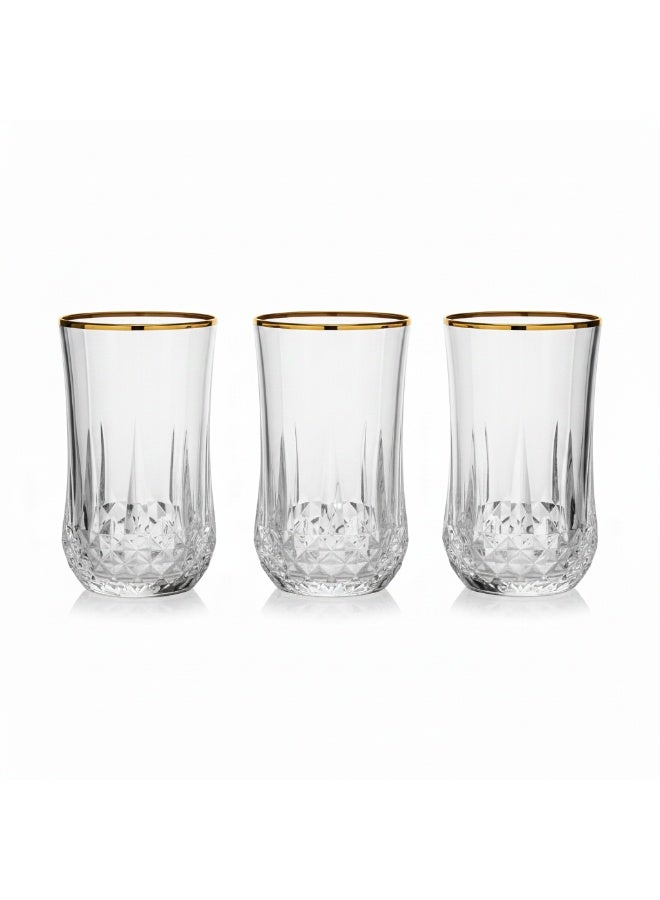 GERMAX 3PCS GLASS TUMBLER 400 ML EACH - Image 2