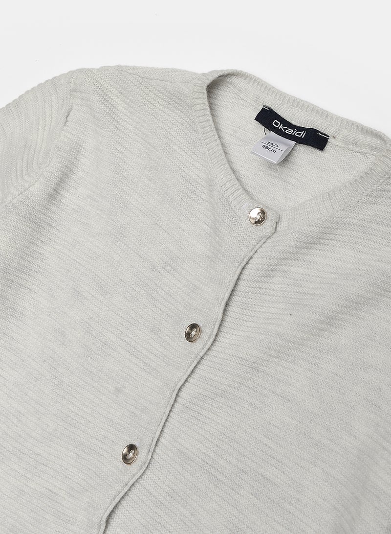 Okaidi Grey Vest for Girls  - Image 3