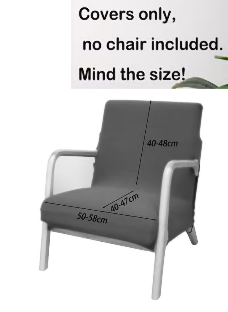 Waterproof Armchair Slipcover Elastic Modern Chair Cover Wood Arm Chair Cover Protector Seat Cover Home Decor Living Room Chair Covers(Covers only, no chair included. Mind the size!) - Image 3
