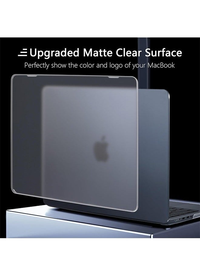 Generic M3 MacBook Pro 14 inch Case 2024/2023/2021, Matte Cover Fit Model A2918/A2992/A2779/A2442/M2/M1, Soft Plastic Laptop Hard Shell Case with TPU Keyboard Cover& Webcam Cover & OTG Adapter, Clear  - Image 4