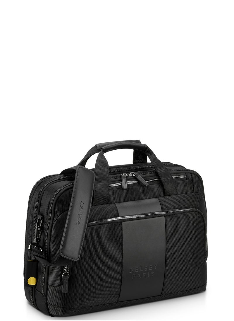 DELSEY Paris حقيبة ديلسي واجرام ذات حجرتين منفصلتين مقاس 15.6 بوصة، لون أسود - 00119916100  - Image 2