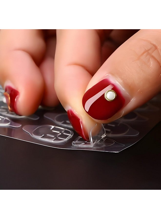 Vinayakart Vinaykart 20 Sheets Double-Sided Nail Jelly Sticker Waterproof Breathable Glue Tabs Jelly Glue Adhesive Tabs Super Sticky Fake Nail Glue Stickers For Manicure(20 Sheets 480 Tabs) - Image 2