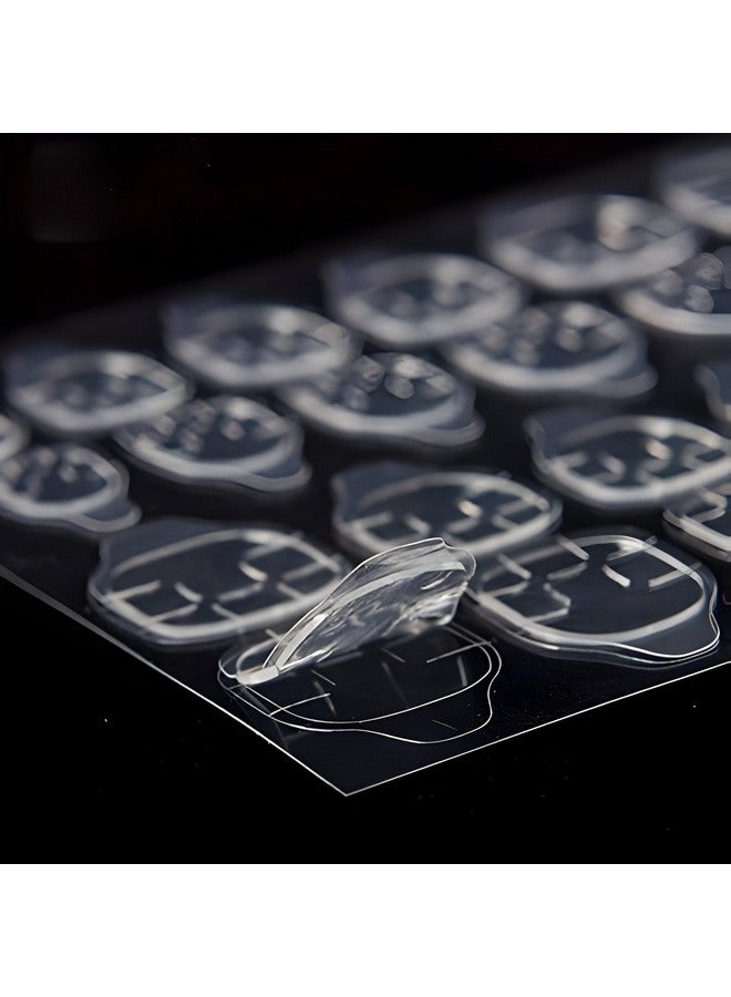 Vinayakart Vinaykart 20 Sheets Double-Sided Nail Jelly Sticker Waterproof Breathable Glue Tabs Jelly Glue Adhesive Tabs Super Sticky Fake Nail Glue Stickers For Manicure(20 Sheets 480 Tabs) - Image 5