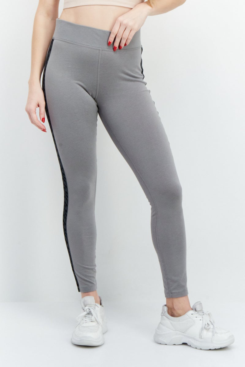 Ufc Women Sportswear Fit Brand Logo Training Tights, Grey - Image 1