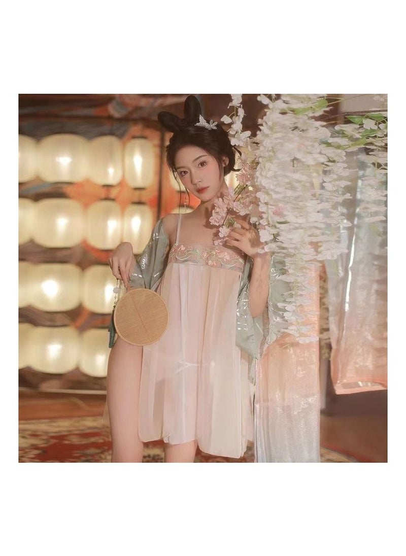 Generic - 1-Piece Chinese Classical Style Pajamas,Ancient Beauty Pajamas,Chinese Ancient Exotic Style Cosplay Uniforms,Size S - Image 1